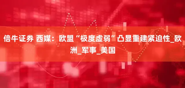 倍牛证券 西媒：欧盟“极度虚弱”凸显重建紧迫性_欧洲_军事_美国